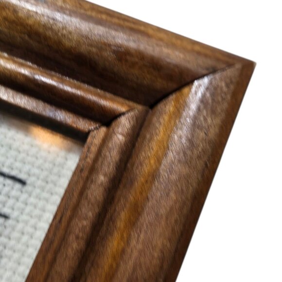 Vintage Coca Cola Cross Stitch Art In Wooden Frame Soda Pop Collectible  8 x 6 - Picture 3 of 11